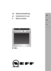 NEFF B 1432 Serie Mode D'emploi