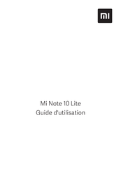 Xiaomi Mi Note 10 Lite Guide D'utilisation