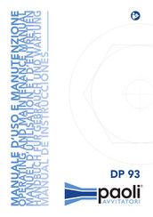 Paoli Avvitatori DP 93 Manuel D'utilisation Et D'entretien