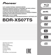 Pioneer BDR-XS07TS Mode D'emploi