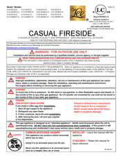 Owlee CASUAL FIRESIDE 5120-3674BTC-E Manuel D'installation