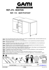 Gami BOSTON J74 110 Instructions De Montage