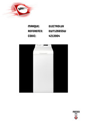 Electrolux EWT1266SSW Notice D'utilisation