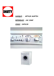 Electrolux ARTHUR MARTIN AW 1246 F Notice D'utilisation