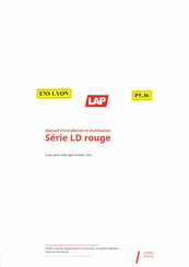 lap LD Serie Manuel D'installation Et D'utilisation