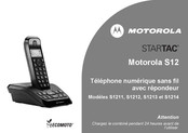 Motorola STARTAC S1212 Mode D'emploi