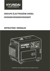 FEIDER Machines HDG6500 Instructions Originales