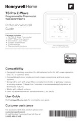 Honeywell Home TH6320ZW2007/U Guide D'installation