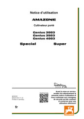 Amazone Cenius 4003 Notice D'utilisation