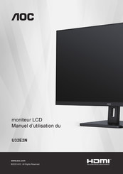 AOC U32E2N Manuel D'utilisation