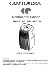 CONTINENTAL EDISON CECLI700W Serie Manuel De L'utilisateur