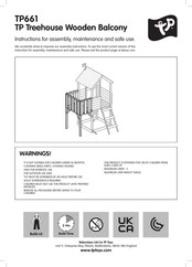 TP Toys TP Treehouse Wooden Balcony Instructions De Montage