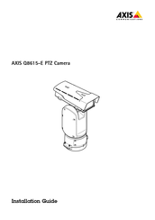 Axis Q8615-E Guide D'installation