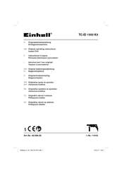 EINHELL TC-ID 1000 Kit Instructions D'origine