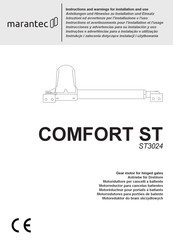 Key Automation COMFORT ST Serie Instructions Et Avertissements Pour L'installation Et L'usage