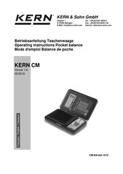 KERN CM Série Mode D'emploi