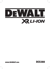 DeWalt DCS388T2 Traduction De La Notice D'instructions Originale