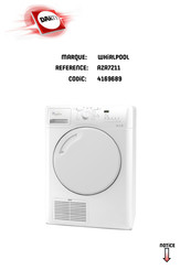 Whirlpool AZA7211 Mode D'emploi