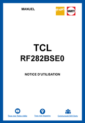 Tcl RF282BSE0 Notice D'utilisation