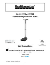 Health O Meter Professional 500KG Instructions De L'utilisateur