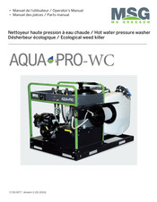 MSG AQUAPRO-WC-200 Manuel De L'utilisateur