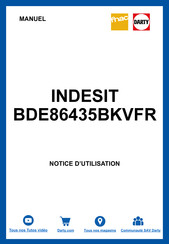 Indesit BDE86435BKVFR Manuel D'instructions