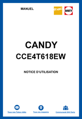 Candy CCE4T618EW Mode D'emploi