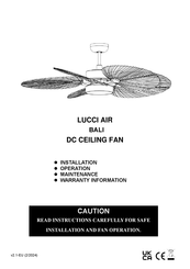 LUCCI Air BALI Instructions D'installation