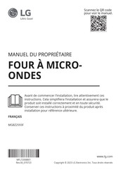 LG MGBZ2593F Manuel Du Propriétaire