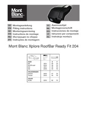 Mont Blanc Xplore Ready Fit 204 Instructions De Montage