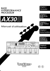 Korg ToneWorks AX30B Manuel D'utilisation