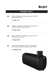 4rain PROMO 4100 L Notice D'installation Et D'entretien