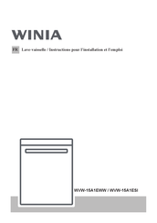 WINIA WVW-15A1EWW Instructions Pour L'installation Et L'emploi