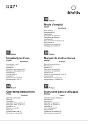 SCHOLTES FN 34 S Mode D'emploi