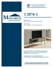 Monarch Specialties I 2876-1 Instructions D'assemblage