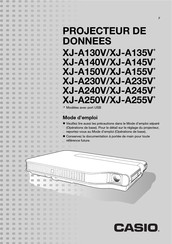 Casio XJ-A135V Mode D'emploi