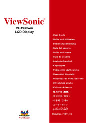 ViewSonic VG1930wm Guide De L'utilisateur