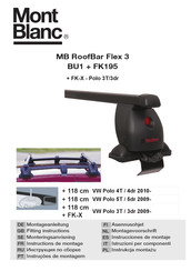 Mont Blanc MB RoofBar Flex 3 BU1 Instructions De Montage