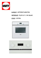 Hotpoint Ariston FB 89 PG.1/HA Mode D'emploi