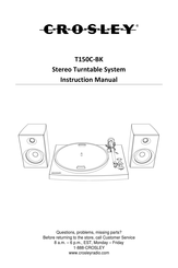 Crosley T150C-BK Manuel D'utilisation