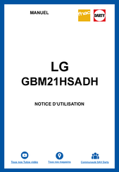 LG GBM21HSADH Manuel Du Propriétaire