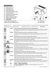Siemens LDA6413-KE WP03-ETL Serie Instructions De Montage