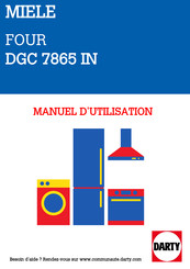 Miele DGC 7865 Mode D'emploi Et Instructions De Montage