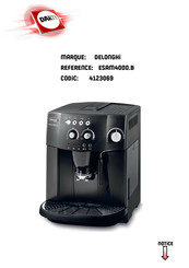 DeLonghi ESAM4000.B Mode D'emploi