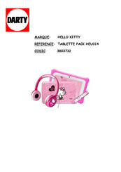 Ingo Hello Kitty Tablet Premium HEU014 Manuel De L'utilisateur