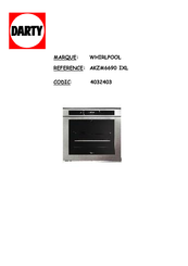 Whirlpool AKZM 6690/IXL Mode D'emploi