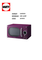 DAEWOO ELECTRONICS KOR-6L9RP Mode D'emploi