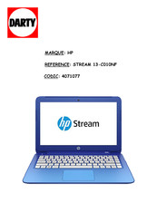 HP STREAM 13-C010NF Manuel De L'utilisateur