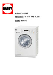 Miele W 5840 WPS EcoComfort Mode D'emploi