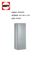 Whirlpool WVE 1862 A+ NFX Fiche Produit